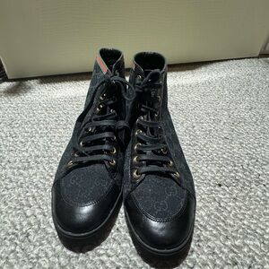 Gucci Black High-Top Sneakers